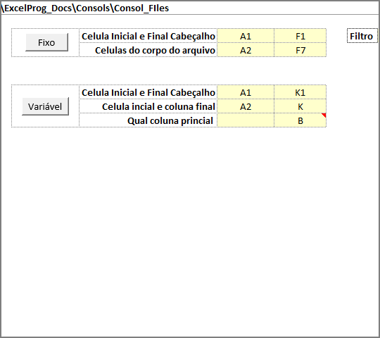 Consolidador de Arquivos Excel