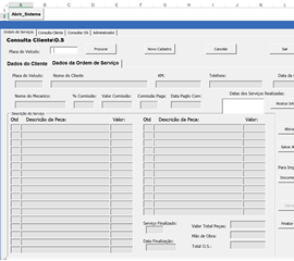 Controle de Ordem de Serviço - Automoveis
